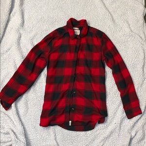 black and red flannel